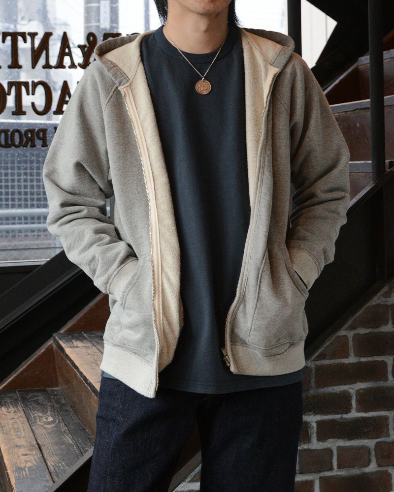 SRZ-00 FULL-ZIP LIGHT PARKER SRZ00 DELUXEWARE デラックスウエアスウェット デラックスウエアスエットの画像