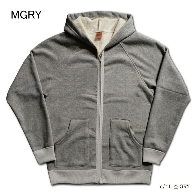 SRZ-00 FULL-ZIP LIGHT PARKER SRZ00 DELUXEWARE デラックスウエアスウェット デラックスウエアスエットの画像