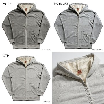 SRZ-00 FULL-ZIP LIGHT PARKER SRZ00 DELUXEWARE デラックスウエアスウェット デラックスウエアスエットの画像