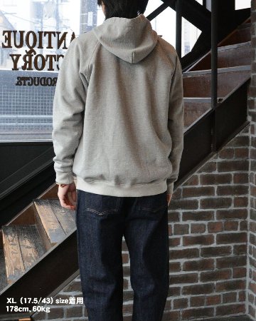 SRZ-00 FULL-ZIP LIGHT PARKER SRZ00 DELUXEWARE デラックスウエアスウェット デラックスウエアスエットの画像