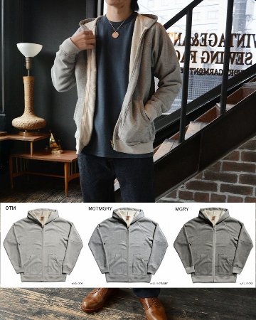 SRZ-00 FULL-ZIP LIGHT PARKER SRZ00 DELUXEWARE デラックスウエアスウェット デラックスウエアスエットの画像