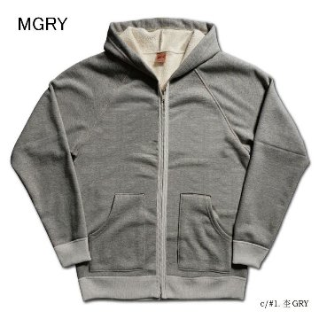 SRZ-00 FULL-ZIP LIGHT PARKER SRZ00 DELUXEWARE デラックスウエアスウェット デラックスウエアスエットの画像