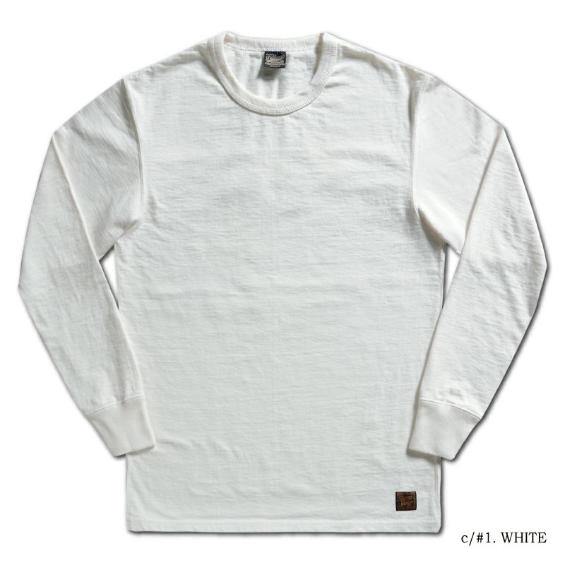 DXTL-00 WH 無地長袖Tシャツ DXTL00 DELUXEWARE デラックスウエア長袖Tシャツ ロンTの画像