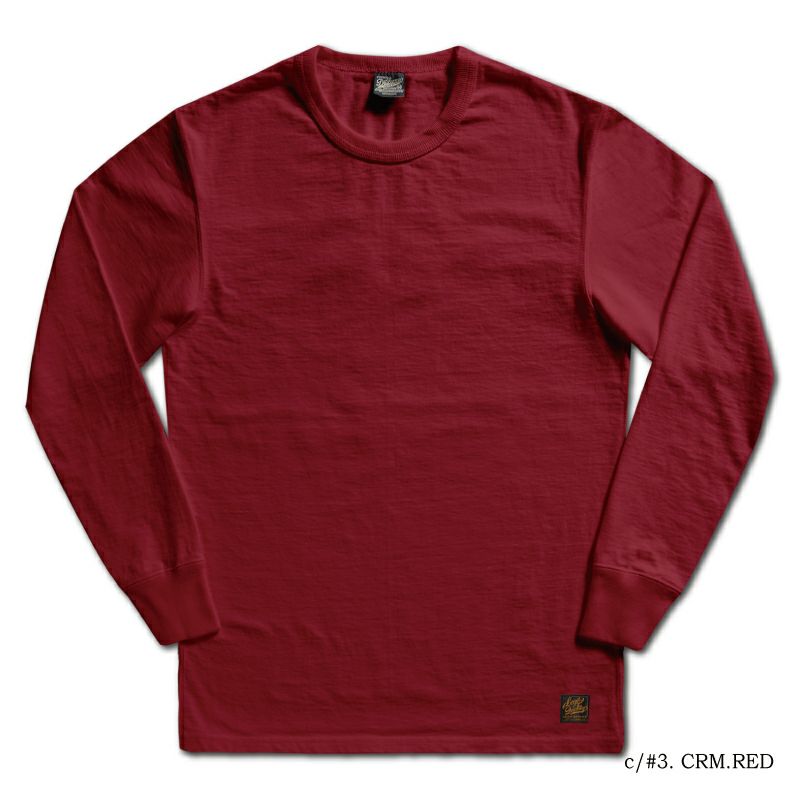 DXTL-00 CRM.RD 無地長袖Tシャツ DXTL00 DELUXEWARE デラックスウエア長袖Tシャツ ロンTの画像