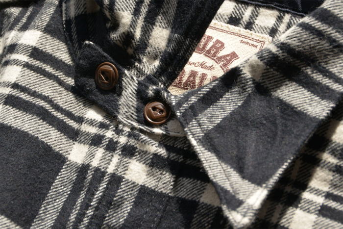 SNL21-02-BK-ネルワークシャツ21-02-SLN2102-SAMURAIJEANS-サムライジーンズネルシャツ-長袖シャツの画像