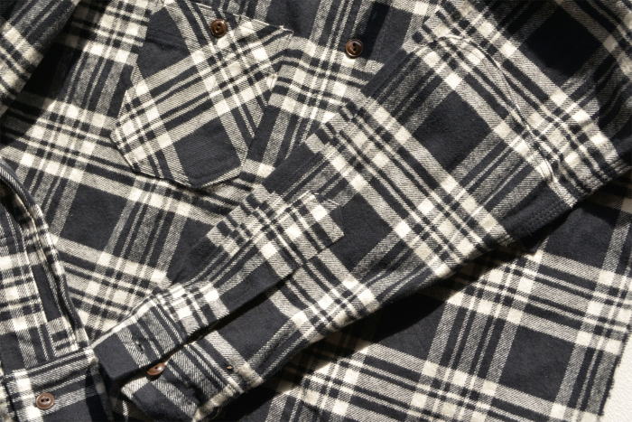 SNL21-02-BK-ネルワークシャツ21-02-SLN2102-SAMURAIJEANS-サムライジーンズネルシャツ-長袖シャツの画像