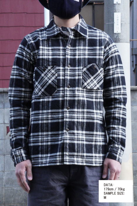 SNL21-02-BK-ネルワークシャツ21-02-SLN2102-SAMURAIJEANS-サムライジーンズネルシャツ-長袖シャツの画像