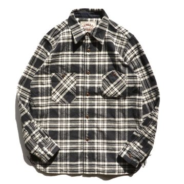 SNL21-02-BK-ネルワークシャツ21-02-SLN2102-SAMURAIJEANS-サムライジーンズネルシャツ-長袖シャツの画像