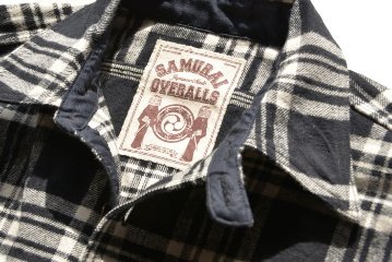 SNL21-02-BK-ネルワークシャツ21-02-SLN2102-SAMURAIJEANS-サムライジーンズネルシャツ-長袖シャツの画像