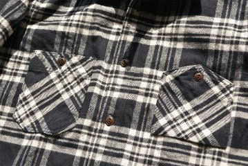 SNL21-02-BK-ネルワークシャツ21-02-SLN2102-SAMURAIJEANS-サムライジーンズネルシャツ-長袖シャツの画像
