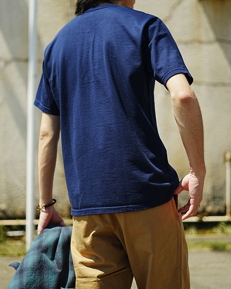 SDHT-00 F.BL HENLY NECK T-SHIRT SDHT00 DELUXEWARE デラックスウエアＴシャツ ヘンリーネックＴシャツの画像