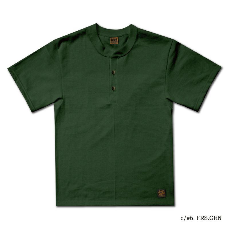 SDHT-00 FRS.GRN HENLY NECK T-SHIRT SDHT00 DELUXEWARE デラックスウエアＴシャツ ヘンリーネックＴシャツの画像