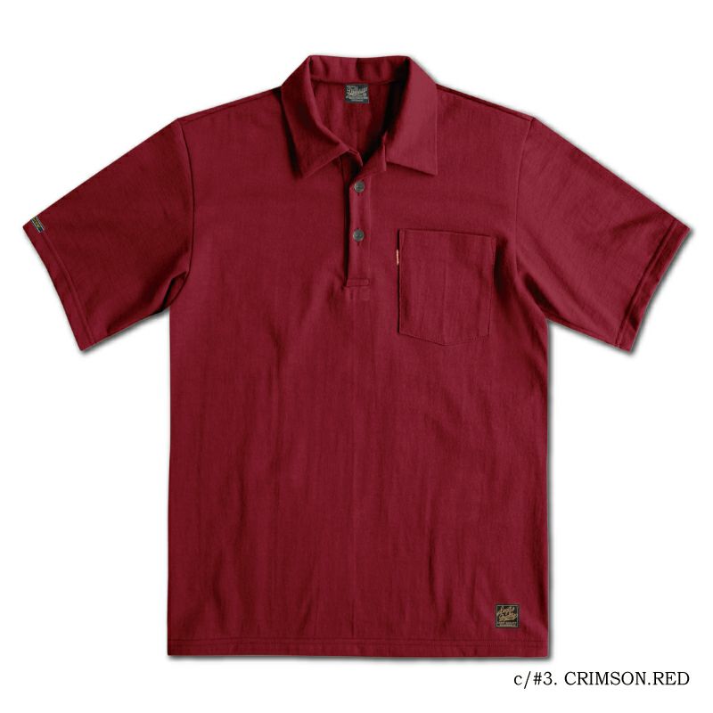OCTS-00 CRM.RD OPEN COLLAR T-SHIRT OCTS00 DELUXEWARE デラックスウエアシャツ オープンカラーシャツ ポロシャツ-シャツ半袖の画像