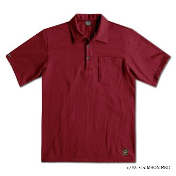 OCTS-00 CRM.RD OPEN COLLAR T-SHIRT OCTS00 DELUXEWARE デラックスウエアシャツ オープンカラーシャツ ポロシャツ-シャツ半袖の画像