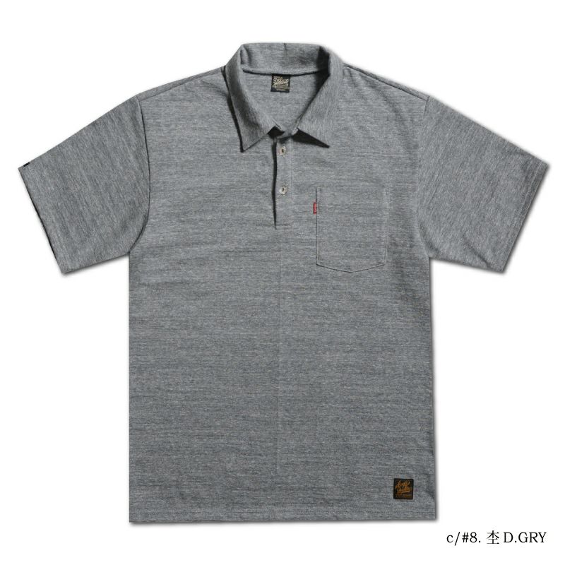 OCTS-00 MDGRY OPEN COLLAR T-SHIRT OCTS00 DELUXEWARE デラックスウエアシャツ オープンカラーシャツ ポロシャツ-シャツ半袖の画像