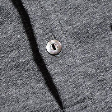 OCTS-00 MDGRY OPEN COLLAR T-SHIRT OCTS00 DELUXEWARE デラックスウエアシャツ オープンカラーシャツ ポロシャツ-シャツ半袖の画像