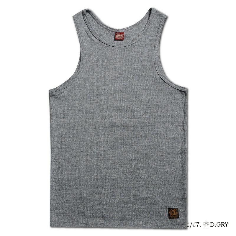 先行予約受付中！TNKP-00 MDGRY リブタンクトップ TNKP00 DELUXEWARE デラックスウエアタンクトップの画像