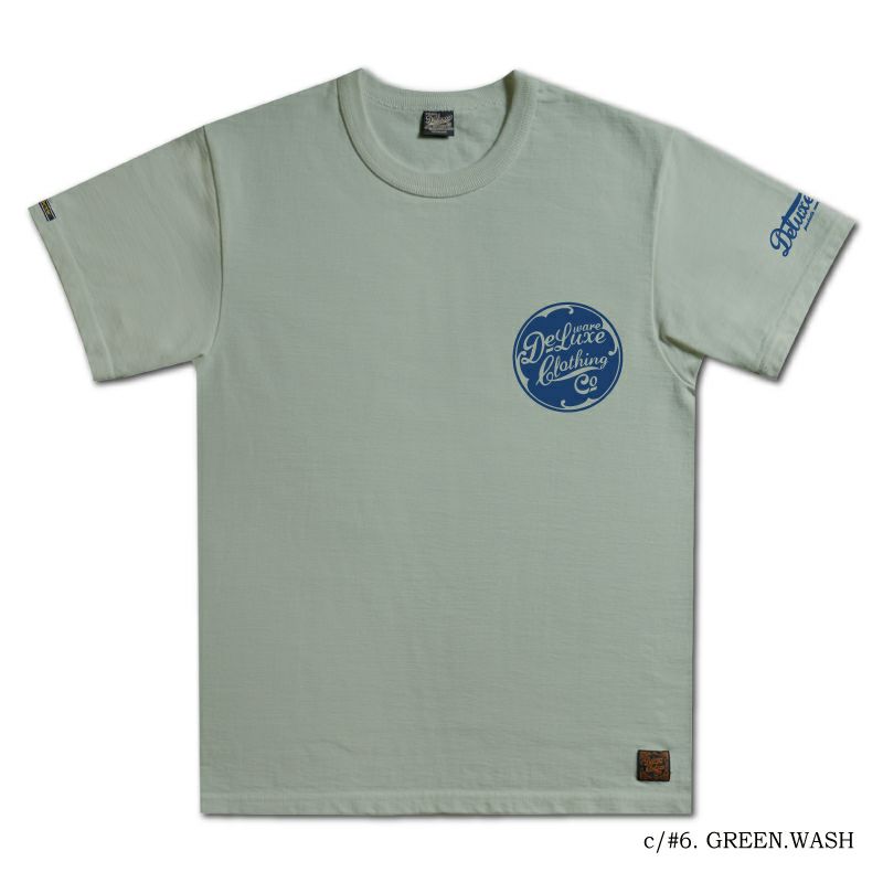 BRGX-001 GRN.WASH ブランドロゴTシャツ001 BRGX001 DELUXEWARE デラックスウエアＴシャツ の画像