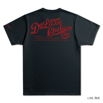 BRGX-001 BK2(BKxRD) ブランドロゴTシャツ001 BRGX001 DELUXEWARE デラックスウエアＴシャツ の画像