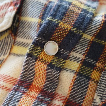  FN-SNW-014L フランネルチェックウエスタンシャツ014L FNSNW014L FLATHEAD フラットヘッド OMBRE CHECK FLANNEL WESTERN SHIRTの画像