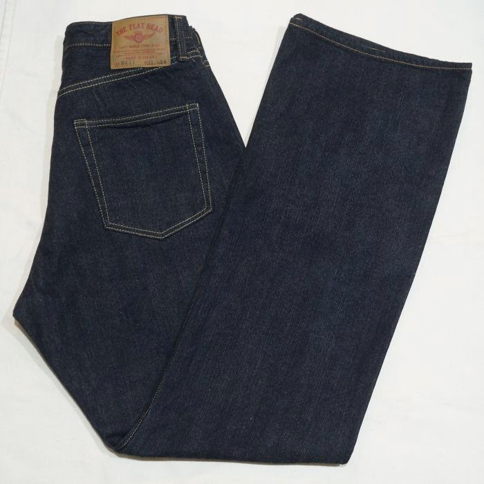 FN-D217 12.5oz 左綾ジンバブエコットンワイドブーツカットジーンズ FND217 FLATHEAD フラットヘッドデニムジーンズ フラットヘッドジーンズの画像