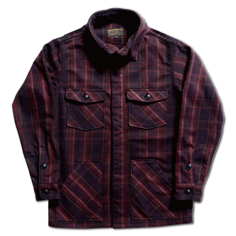 HVJ-58 HUNTHING HEAVY NEL SHIRT HVJ58 DELUXEWARE デラックスウエアジャケット ヘビーネルジャケット アウターの画像