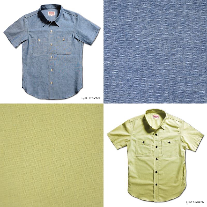 WWS-33S SHORT WORK SHIRT WWS33S DELUXEWARE デラックスウエア半袖シャツ シャツ半袖の画像