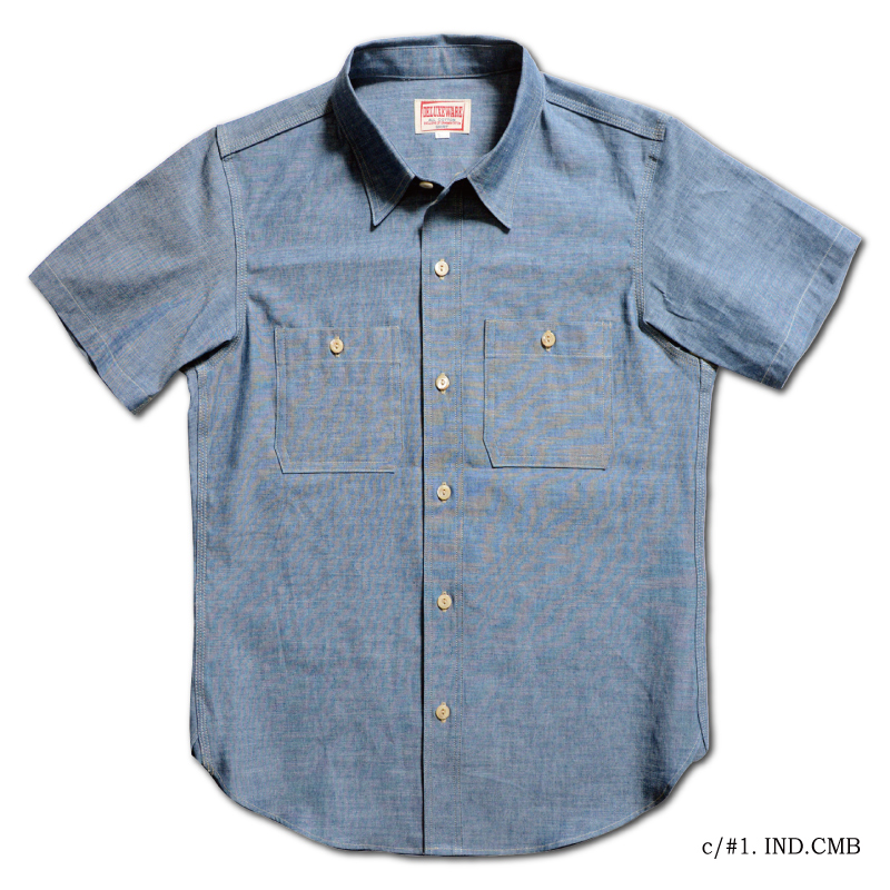 WWS-33S SHORT WORK SHIRT WWS33S DELUXEWARE デラックスウエア半袖シャツ シャツ半袖の画像