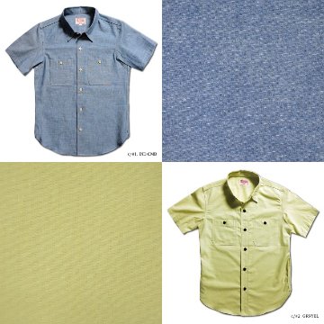 WWS-33S SHORT WORK SHIRT WWS33S DELUXEWARE デラックスウエア半袖シャツ シャツ半袖の画像