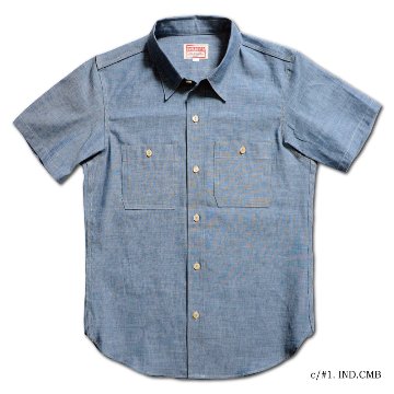 WWS-33S SHORT WORK SHIRT WWS33S DELUXEWARE デラックスウエア半袖シャツ シャツ半袖の画像