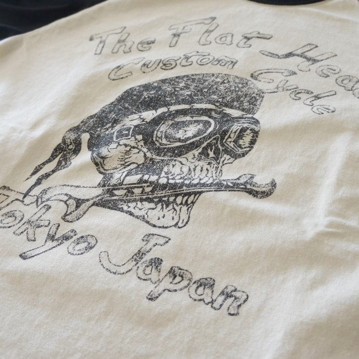FN-TSRB-004 RAGLAN Q/S SHIRT FNTSRB004 FLATHEAD フラットヘッド七分袖Tシャツの画像