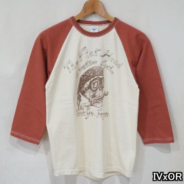 FN-TSRB-004 RAGLAN Q/S SHIRT FNTSRB004 FLATHEAD フラットヘッド七分袖Tシャツの画像