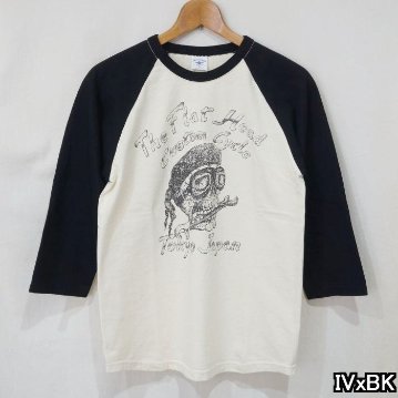 FN-TSRB-004 RAGLAN Q/S SHIRT FNTSRB004 FLATHEAD フラットヘッド七分袖Tシャツの画像