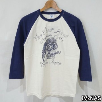FN-TSRB-004 RAGLAN Q/S SHIRT FNTSRB004 FLATHEAD フラットヘッド七分袖Tシャツの画像