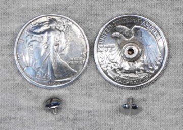 21372-03 クラフト社コンチョ USコインレプリカ リバティー ネジ式コンチョ 30mmの画像