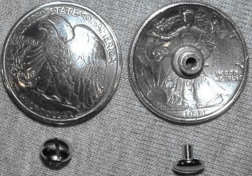 21372-04 クラフト社コンチョ USコインレプリカ イーグル ネジ式コンチョ 30mmの画像