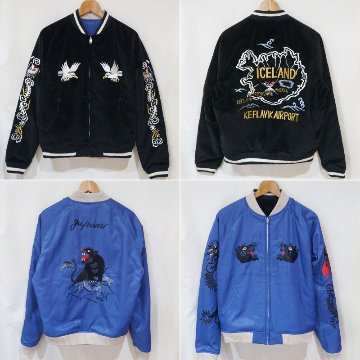 FN-OJ-SV005 スーベニアジャケット FNOJSV005 FLATHEAD フラットヘッドスカジャン スーベニールジャケット スーベニアジャケット リバーシブルの画像