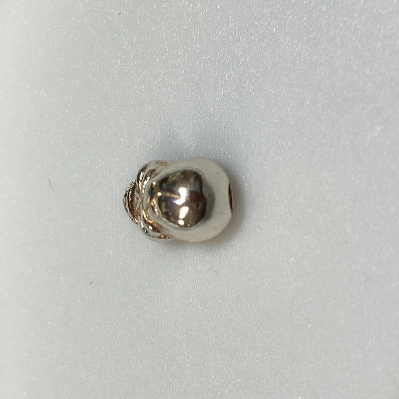 SV-SKULL-1 シルバー ビーズ パーツ スカル ドクロ レザークラフト ハンドメイド 約10mm SVSKULL1の画像