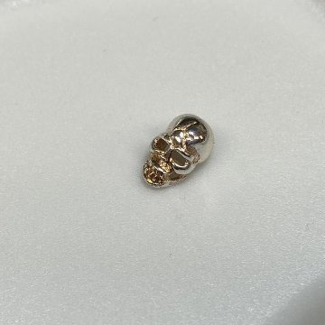 SV-SKULL-1 シルバー ビーズ パーツ スカル ドクロ レザークラフト ハンドメイド 約10mm SVSKULL1の画像