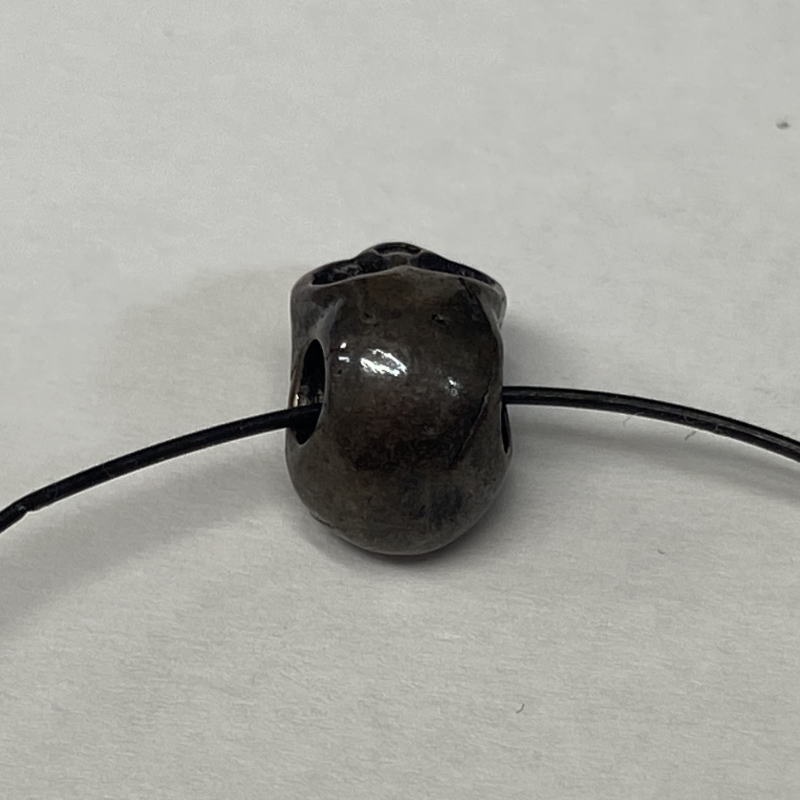 SV-SKULL-5 シルバー ビーズ パーツ スカル ドクロ レザークラフト ハンドメイド 約10mm SVSKULL5の画像