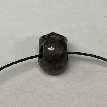 SV-SKULL-5 シルバー ビーズ パーツ スカル ドクロ レザークラフト ハンドメイド 約10mm SVSKULL5の画像