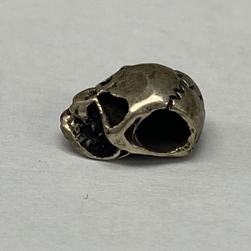 SV-SKULL-6 シルバー ビーズ パーツ スカル ドクロ レザークラフト ハンドメイド 約10mm SVSKULL6の画像
