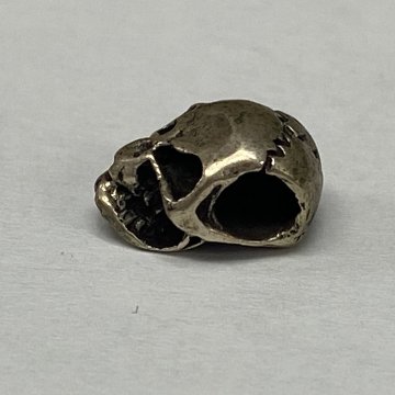 SV-SKULL-6 シルバー ビーズ パーツ スカル ドクロ レザークラフト ハンドメイド 約10mm SVSKULL6の画像