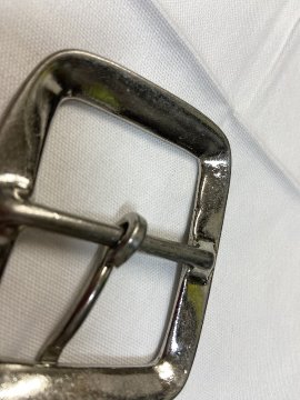 バックル 40mm幅 ベルトバックル 交換用 ヴィンテージ風 大ぶりバックル アメカジ カスタムパーツ 手作り アメカジ レザークラフト ハンドメイドの画像