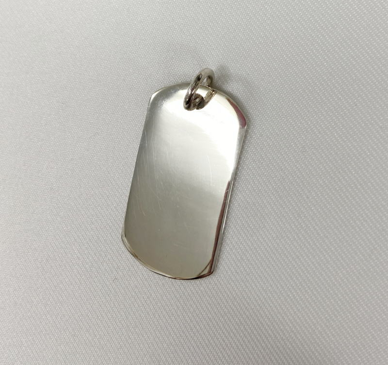 SV-DOGTAG-S ドッグタグ サイズ約3.3cmx約1.8cm プレーン 無地 ネックレス ペンダントトップ シルバー925 アメカジ アクセサリー SVDOGTAGSの画像