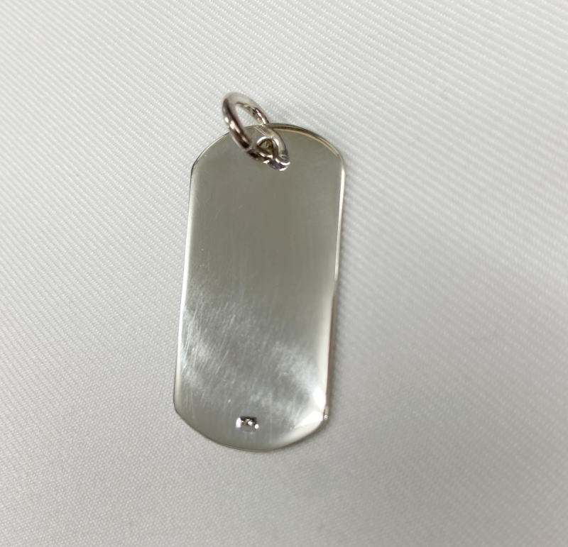 SV-DOGTAG-S ドッグタグ サイズ約3.3cmx約1.8cm プレーン 無地 ネックレス ペンダントトップ シルバー925 アメカジ アクセサリー SVDOGTAGSの画像