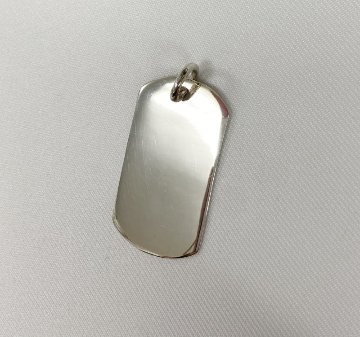 SV-DOGTAG-S ドッグタグ サイズ約3.3cmx約1.8cm プレーン 無地 ネックレス ペンダントトップ シルバー925 アメカジ アクセサリー SVDOGTAGSの画像