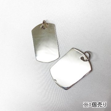 SV-DOGTAG-M ドッグタグ サイズ約3.7cmx約2.5cm プレーン 無地 ネックレス ペンダントトップ シルバー925 アメカジ アクセサリー SVDOGTAGMの画像