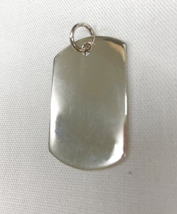 SV-DOGTAG-M ドッグタグ サイズ約3.7cmx約2.5cm プレーン 無地 ネックレス ペンダントトップ シルバー925 アメカジ アクセサリー SVDOGTAGMの画像