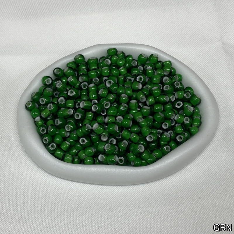 BS-WH-10 ホワイトハーツビーズ 5g ガラスビーズ カスタムパーツ アクセサリーパーツ ハンドメイド インディアンジュエリー ハンドメイド BSWH10 外径約5mm 内径約1-2mmの画像